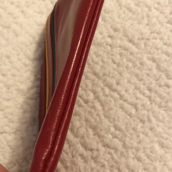 Vintage Italian Leather 3 Piece Set Red Leather - Picture 10 of 16